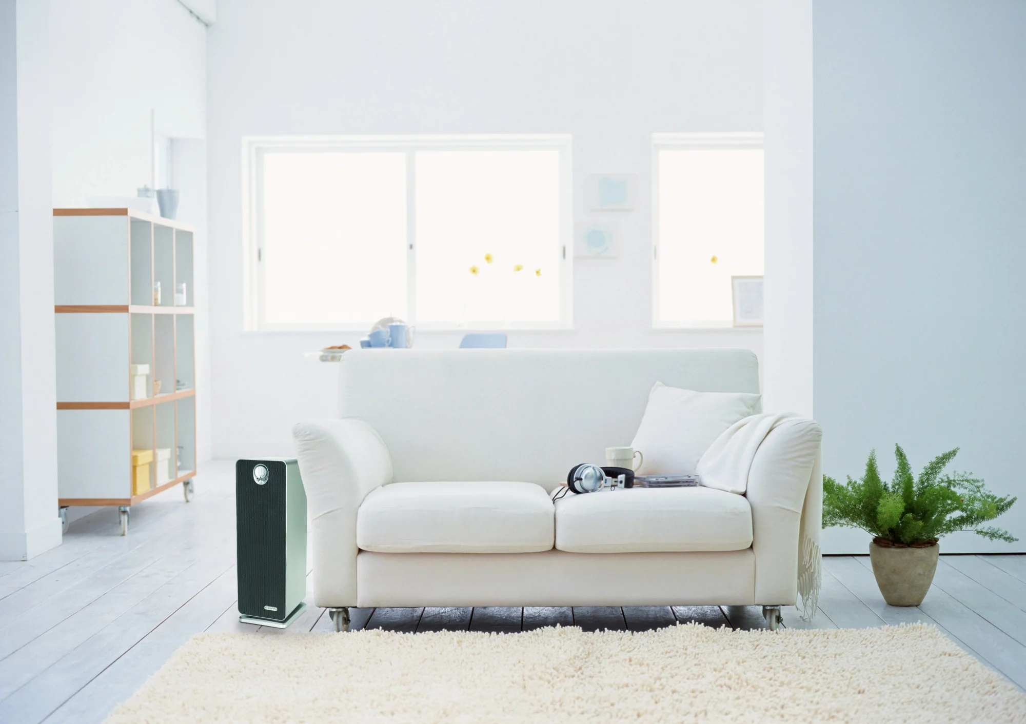 GermGuardian AC4900 HEPA PURE™ 22" Tower Air Purifier (3-speed 3-stage UV-C filtration, gray) - Image 9
