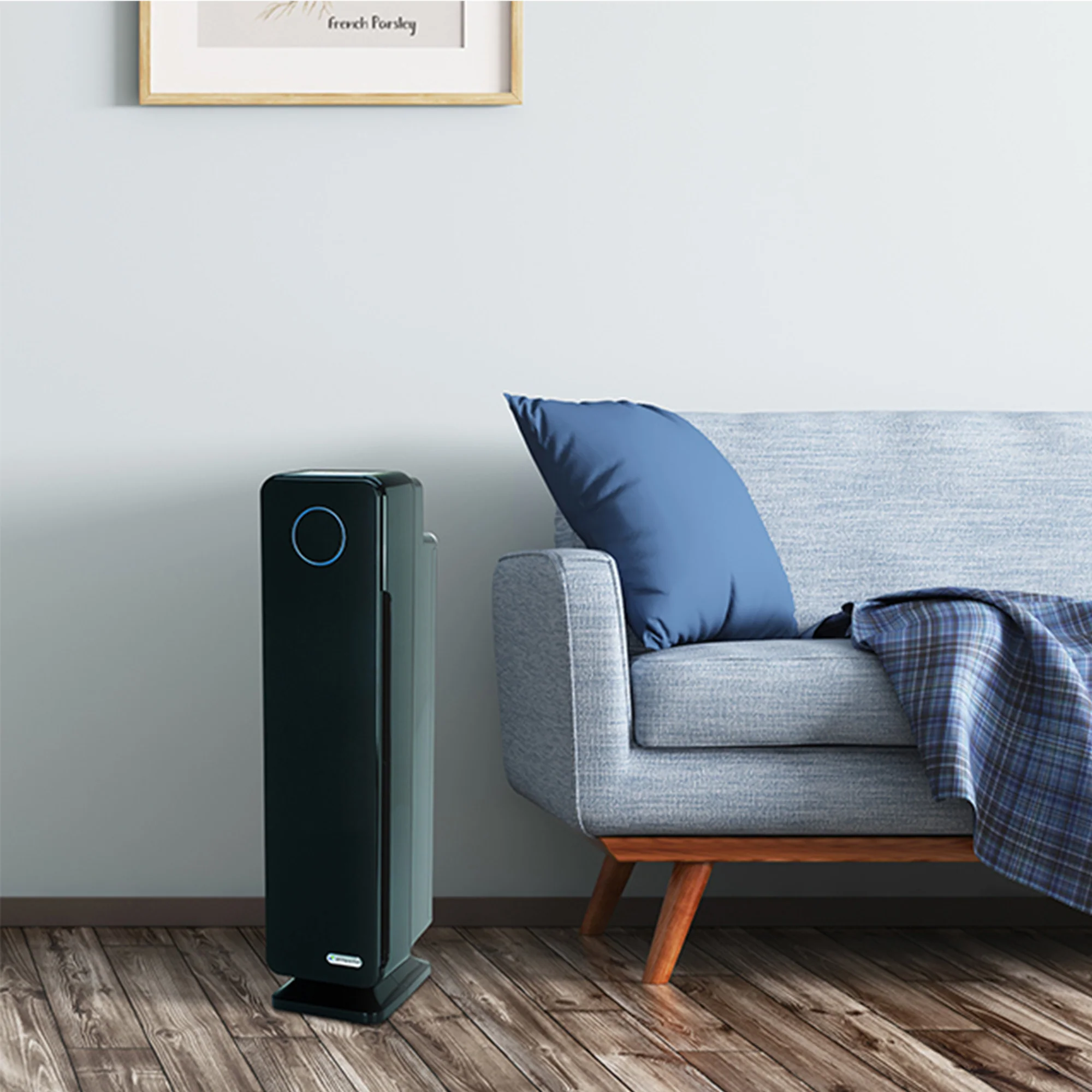 GermGuardian AC5300 HEPA PURE™ 28" Tower Air Purifier (3-speed 3-stage UV-C filtration, black) - Image 9