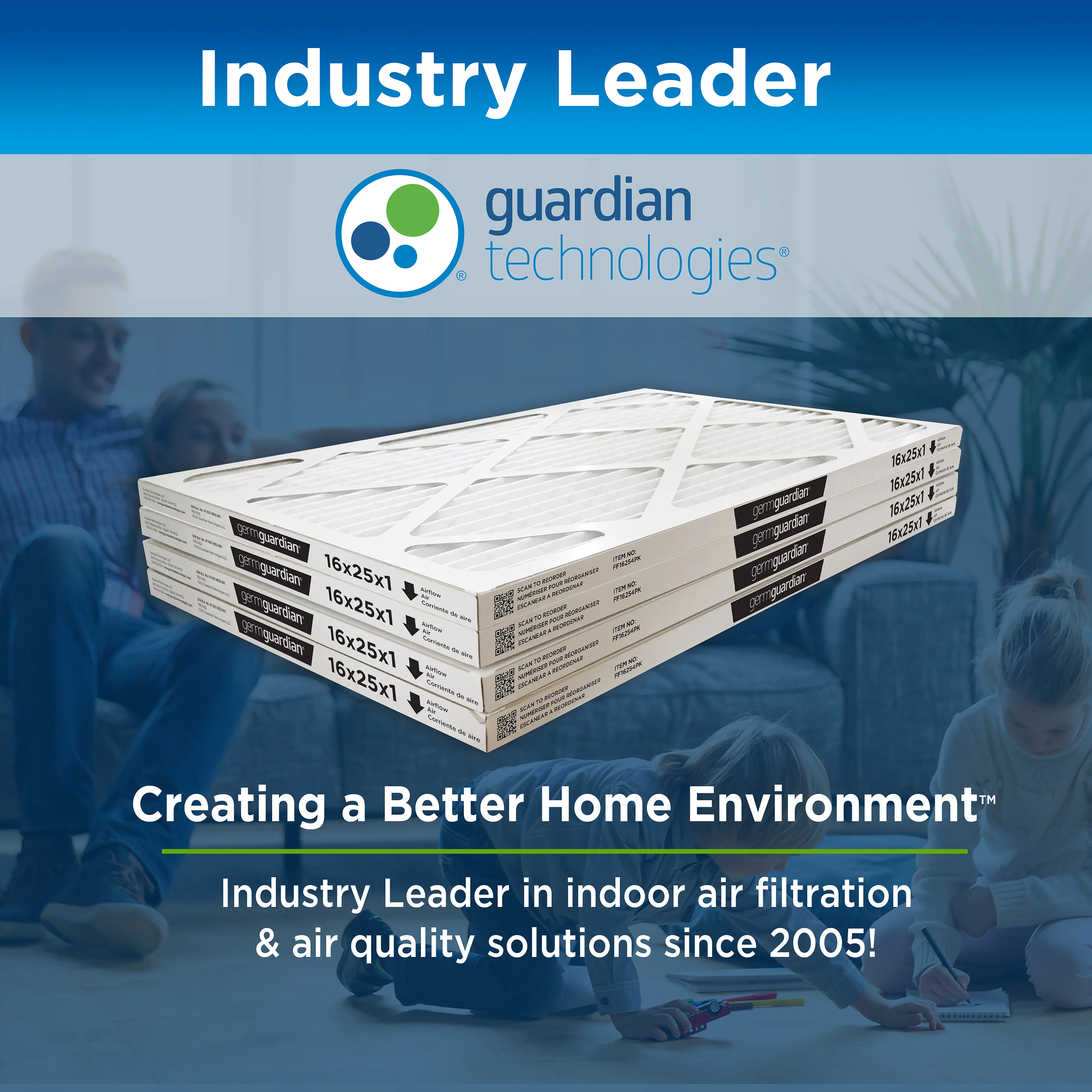 GermGuardian AC Furnace Air Filter 20x25x1 (4 count) - Image 8