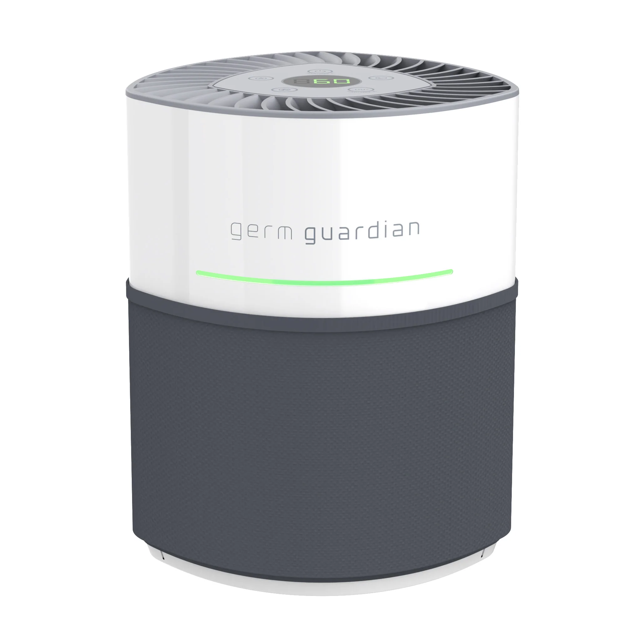 GermGuardian AC3050 AirSafe+ HEPA PURE™ 14" Table Top Air Purifier & Air Quality Sensor (360° 3-speed 4-stage UV-C filtration, white/gray) - Image 6