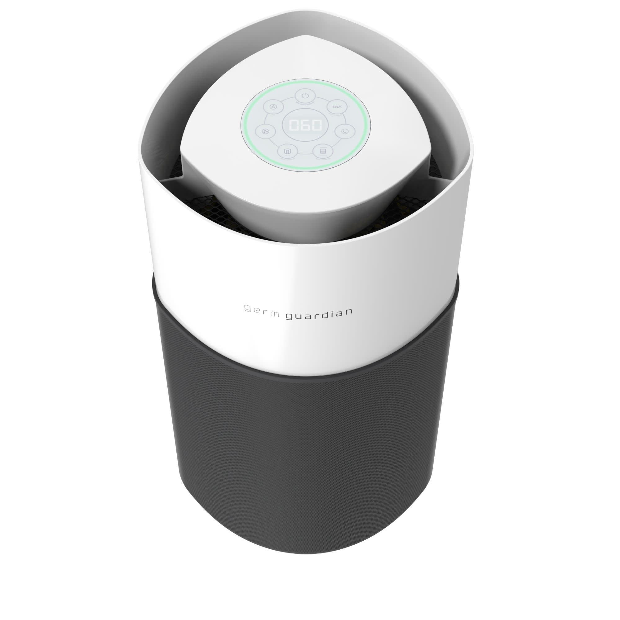 GermGuardian AC3250 AirSafe+ HEPA PURE™ 20" Smart Tower Air Purifier (360° 10-speed 4-stage UV-C filtration, black/white) - Image 15