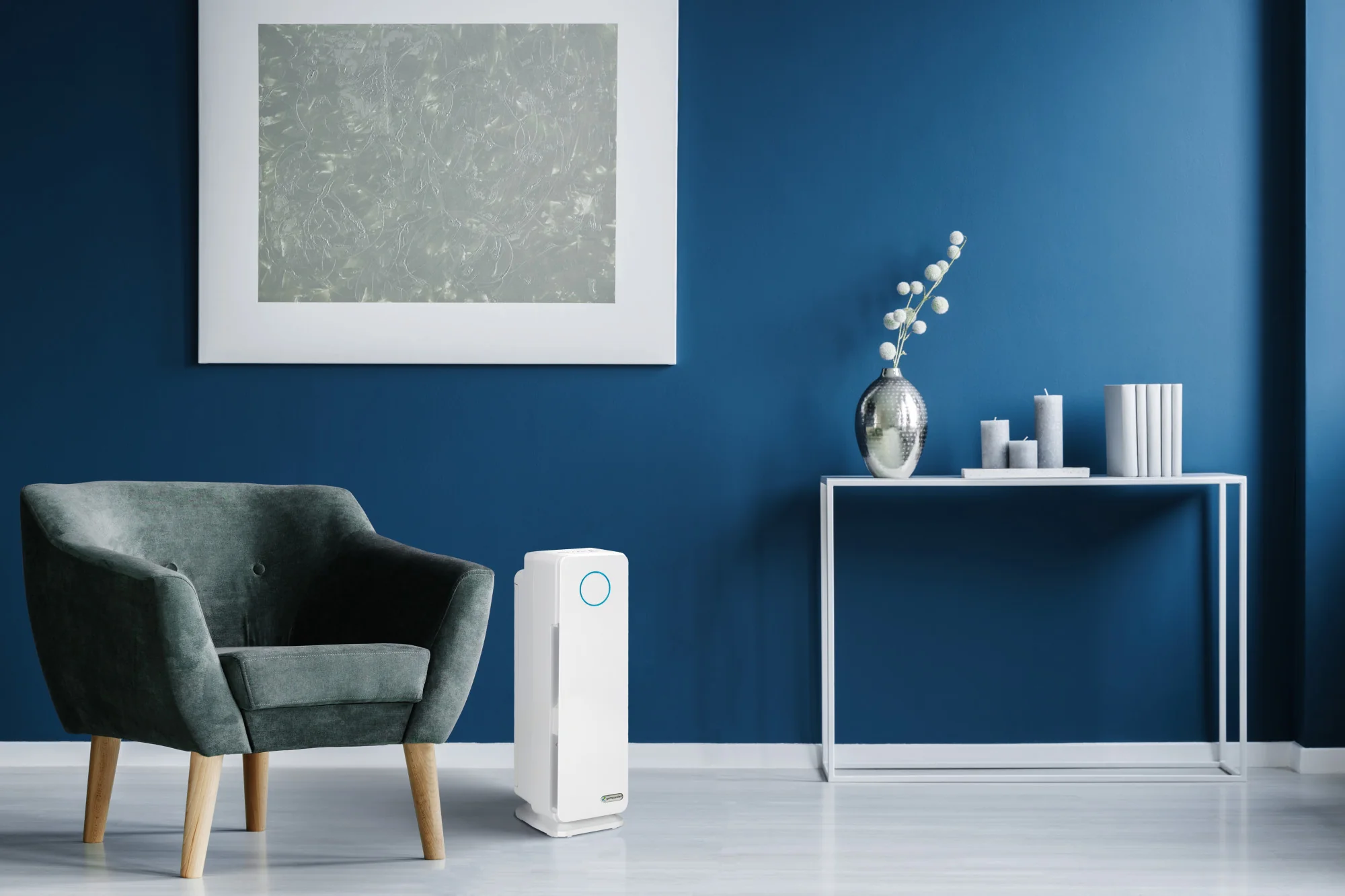 GermGuardian AC4300 PET PURE™ 22" Tower Air Purifier (3-speed 4-stage UV-C filtration, white) - Image 9