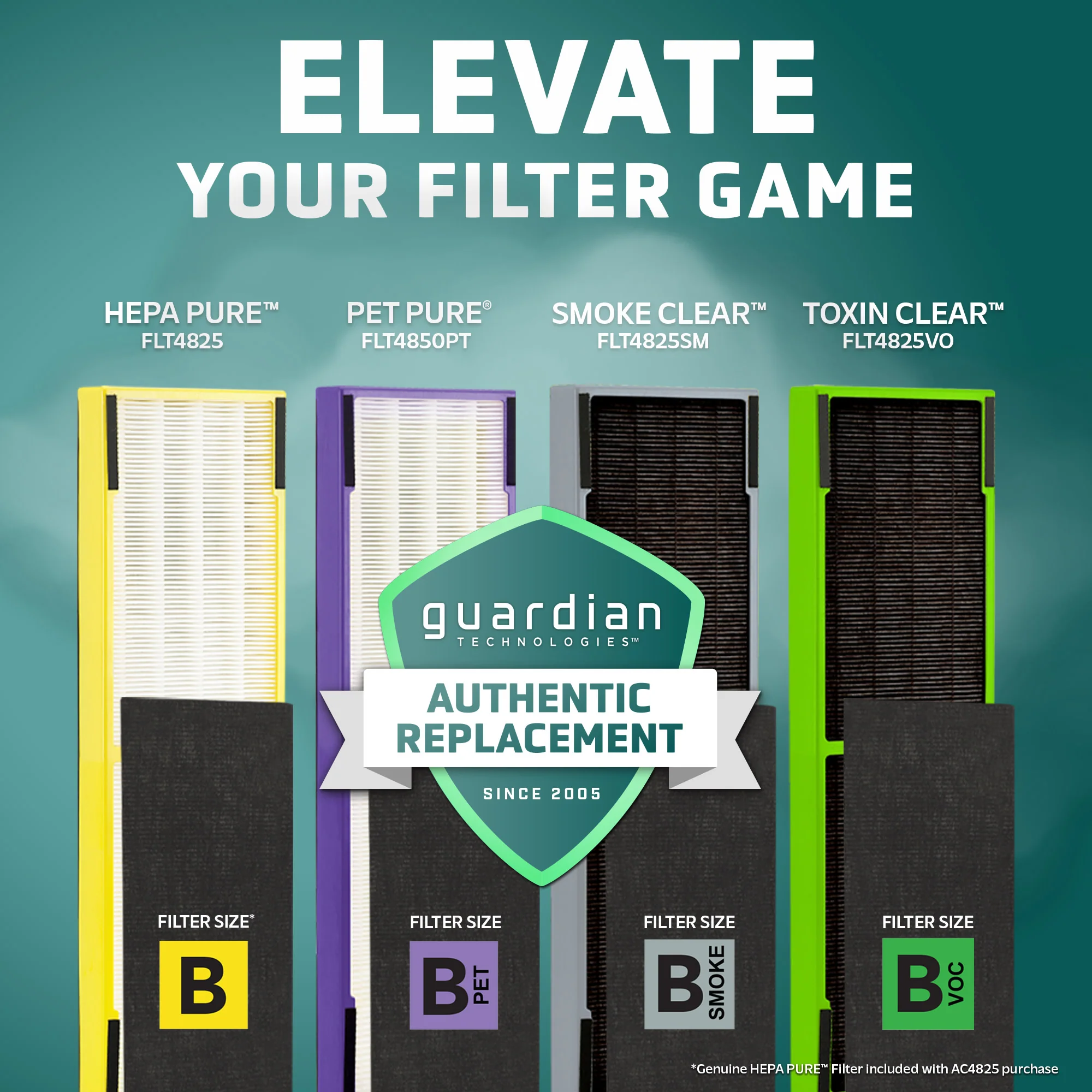 GermGuardian AC4825DLX Air Purifier & Replacement Filter Bundle - Image 7