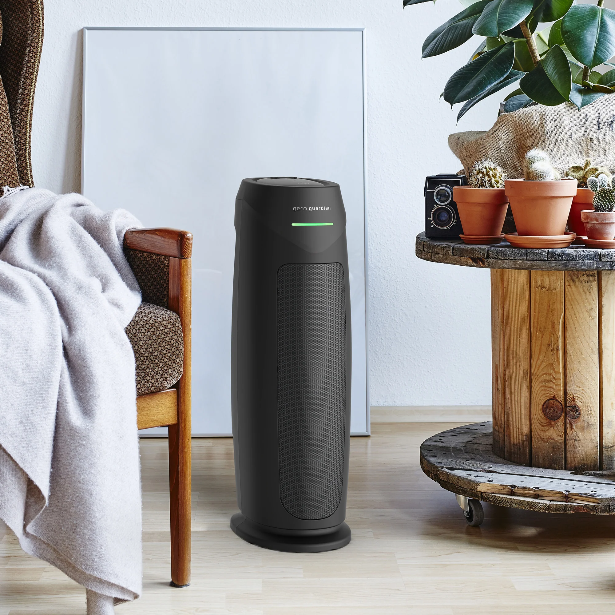 GermGuardian AC4880 HEPA PURE™ 22" Tower Air Purifier (5-speed 4-stage UV-C filtration, black) - Image 13