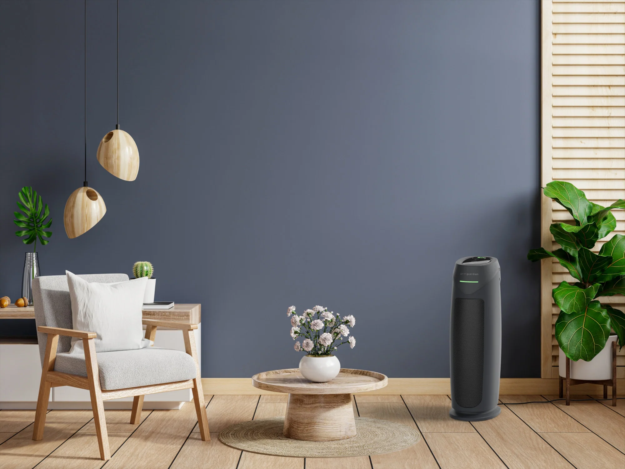 GermGuardian AC4880 HEPA PURE™ 22" Tower Air Purifier (5-speed 4-stage UV-C filtration, graphite) - Image 12