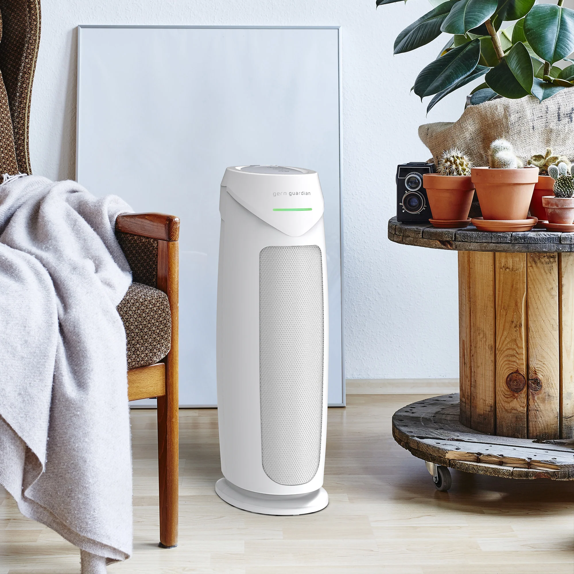 GermGuardian AC4880 HEPA PURE™ 22" Tower Air Purifier (5-speed 4-stage UV-C filtration, white) - Image 11