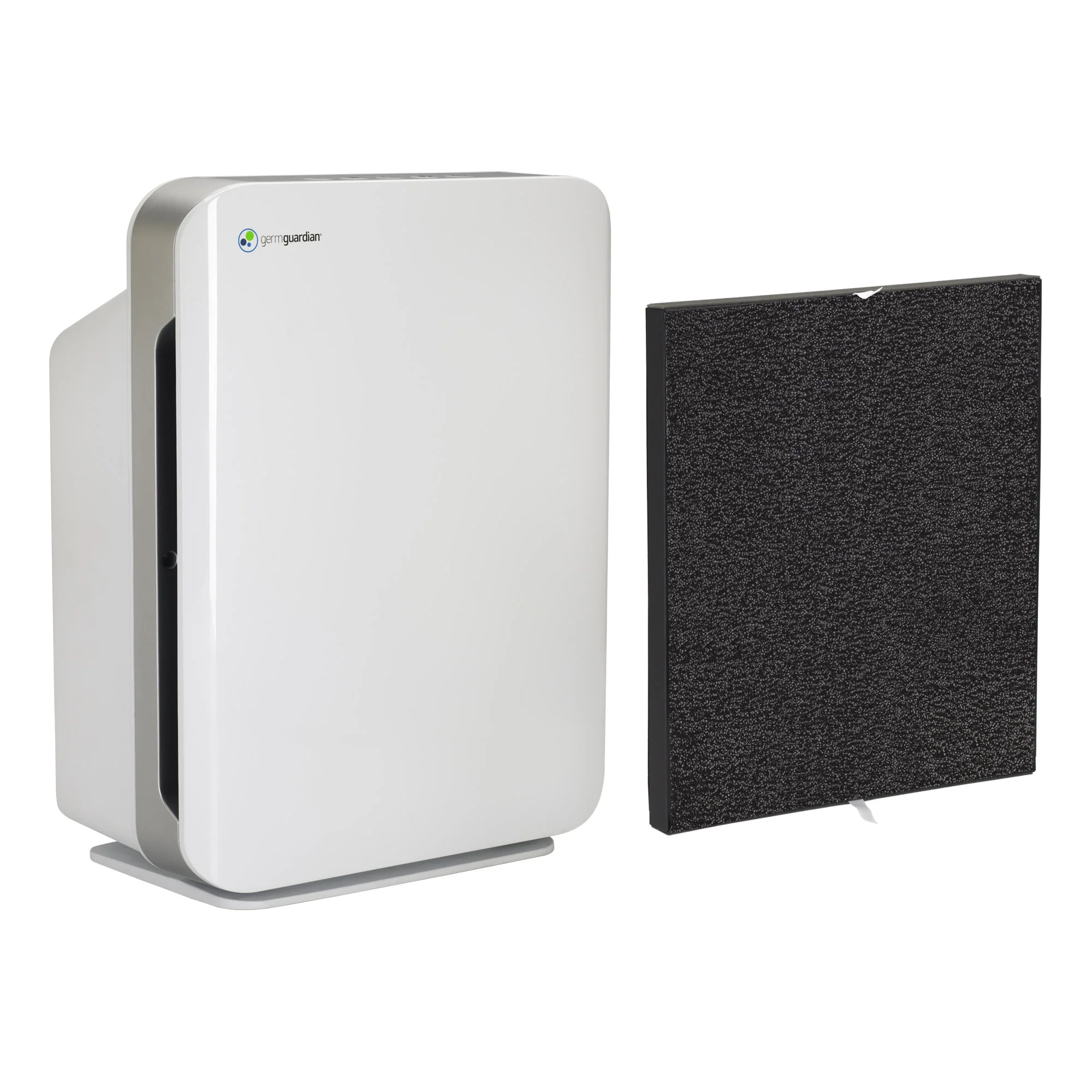 GermGuardian AC5900 HEPA PURE™ 21" Console Air Purifier & Bonus Filter (3-speed 4-stage filtration, white)