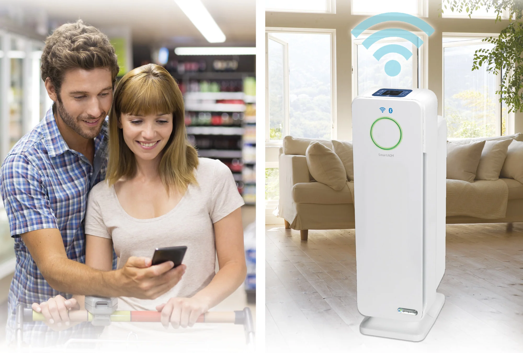 GermGuardian CDAP4500 22" Air Purifier with HEPA Pure Filter and UV-C: White - Image 10