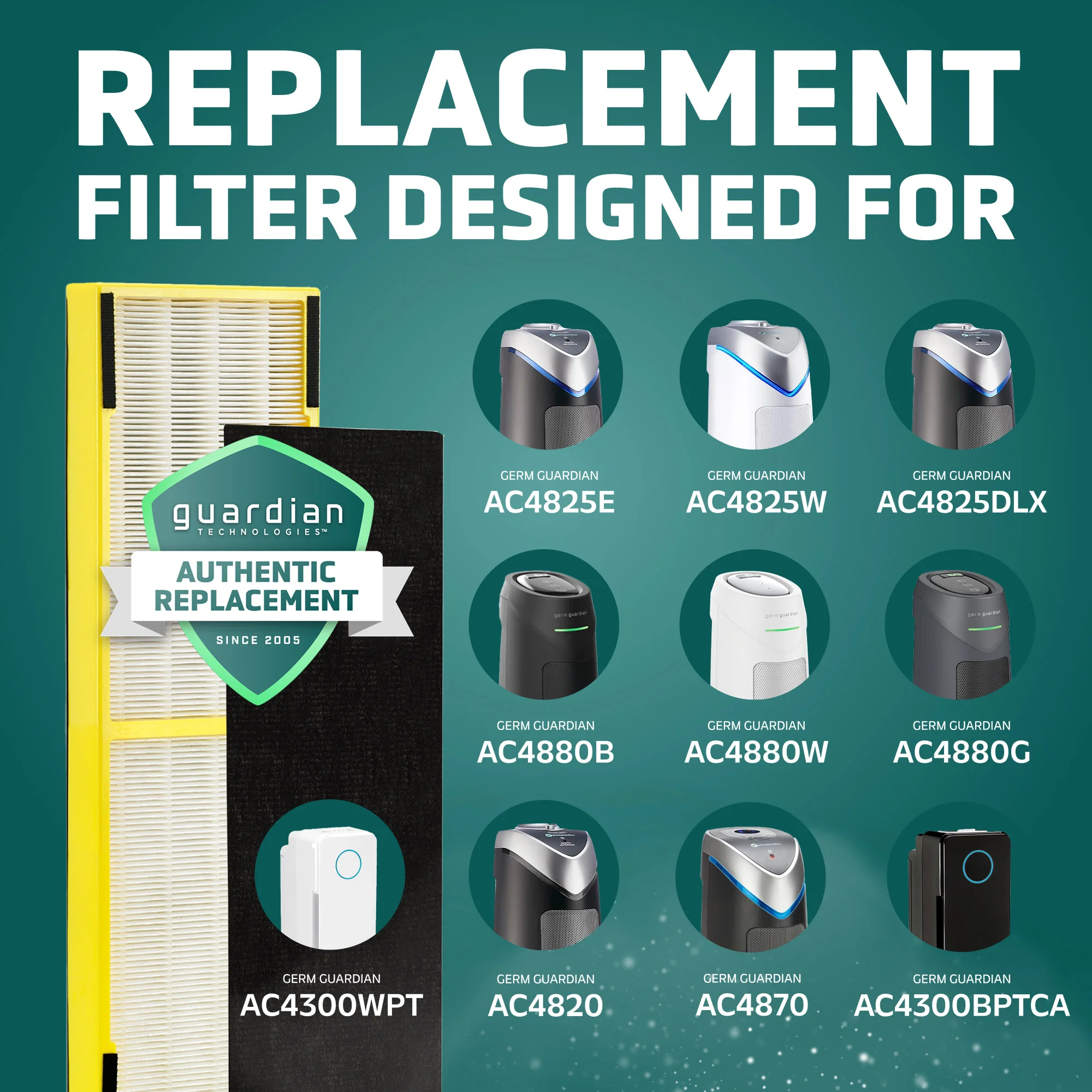 GermGuardian FLT4825 HEPA PURE™ Air Purifier Filter B - Image 4