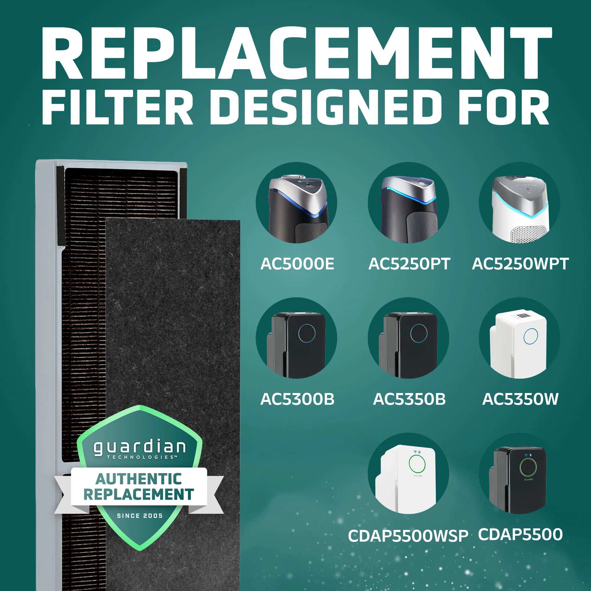 GermGuardian FLT5000SM SMOKE CLEAR™ Air Purifier Filter C - Image 3