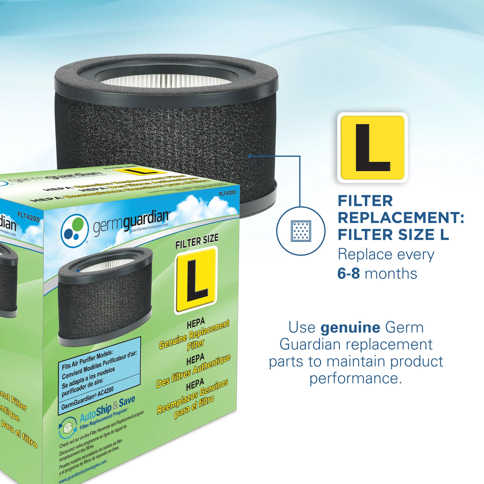 GermGuardian AC4200W Allergen and Odor Reducing Air Purifying System for Homes - Image 5