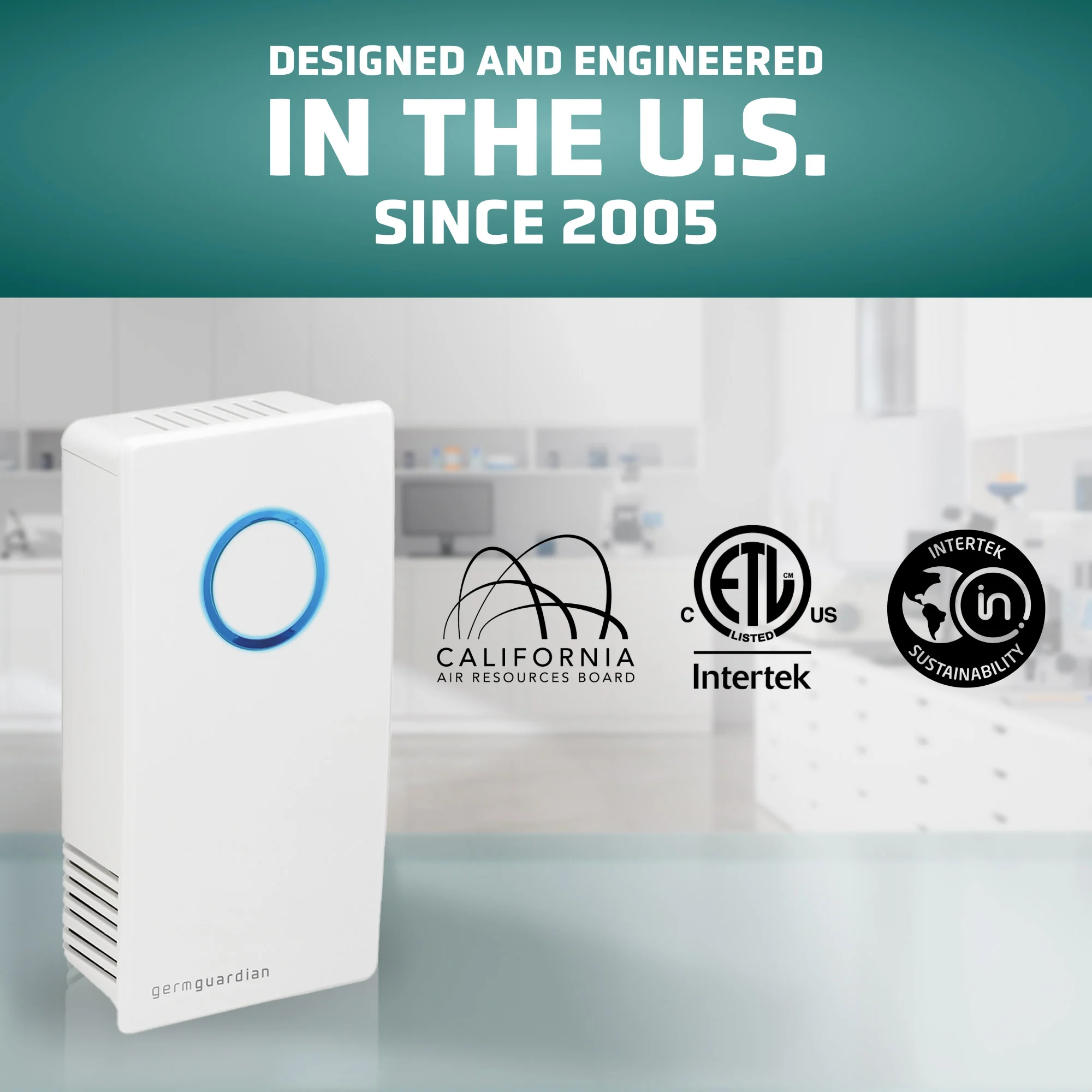 GermGuardian GG1100 Elite Pluggable UV-C Air Sanitizer, Odor Reduction (white) - Image 4