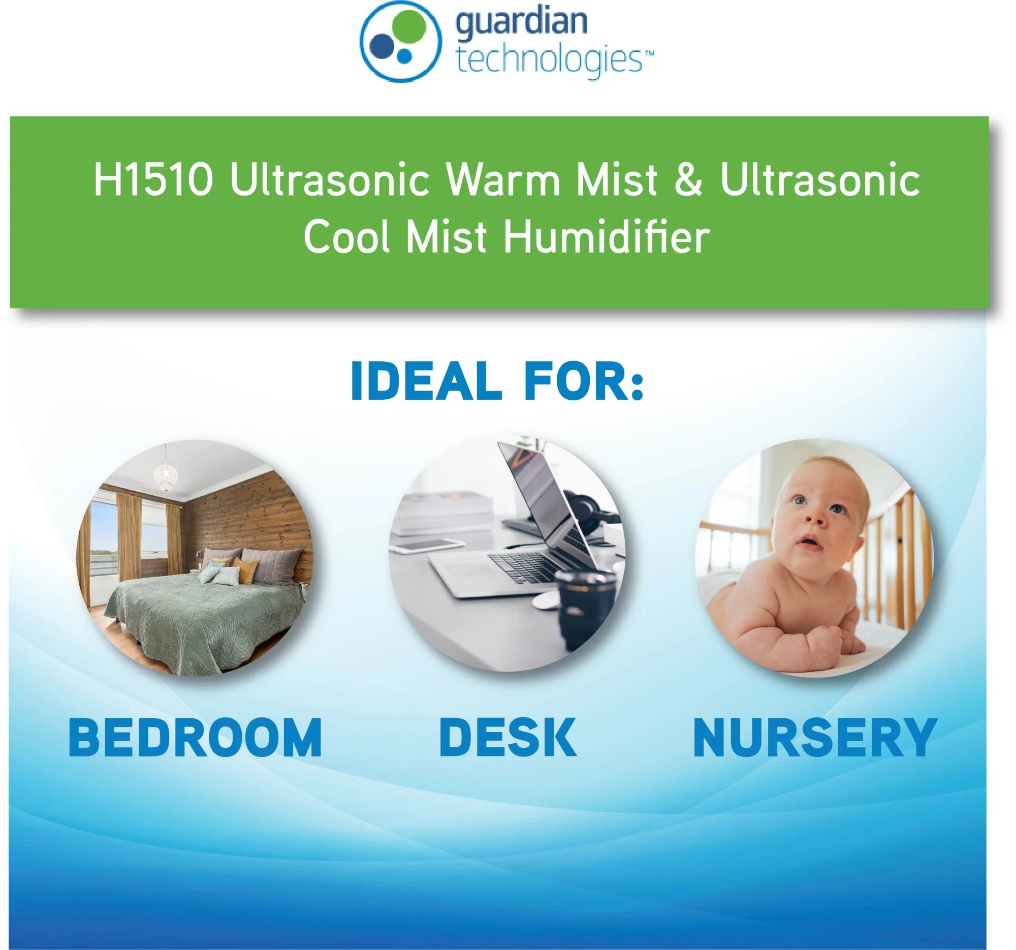 PureGuardian H1510 Ultrasonic Warm Mist & Ultrasonic Cool Mist Humidifier - Image 6