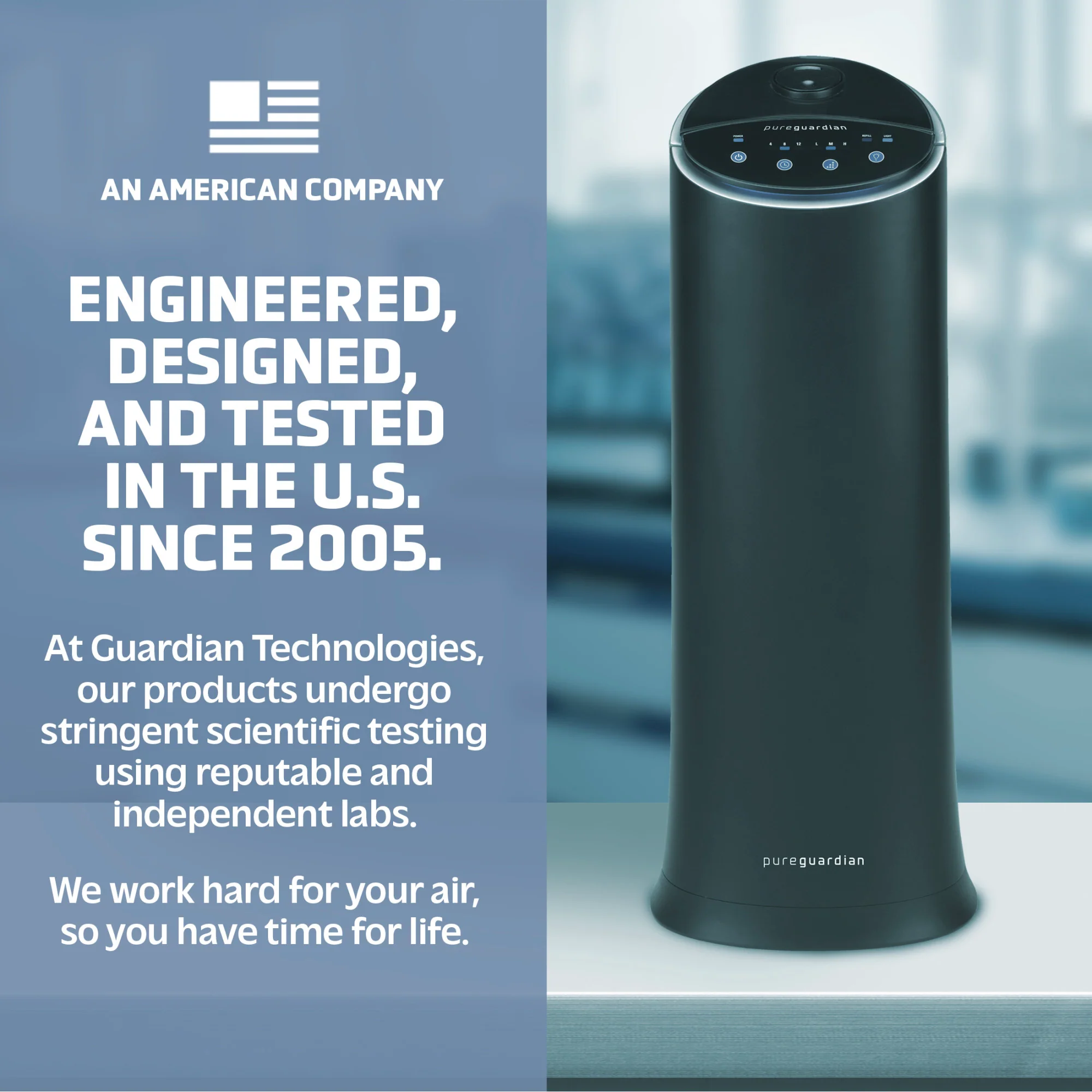 PureGuardian H3200 Ultrasonic Cool Mist Humidifier Tower with Aromatherapy Tray, 1.5-Gallons (black) - Image 7