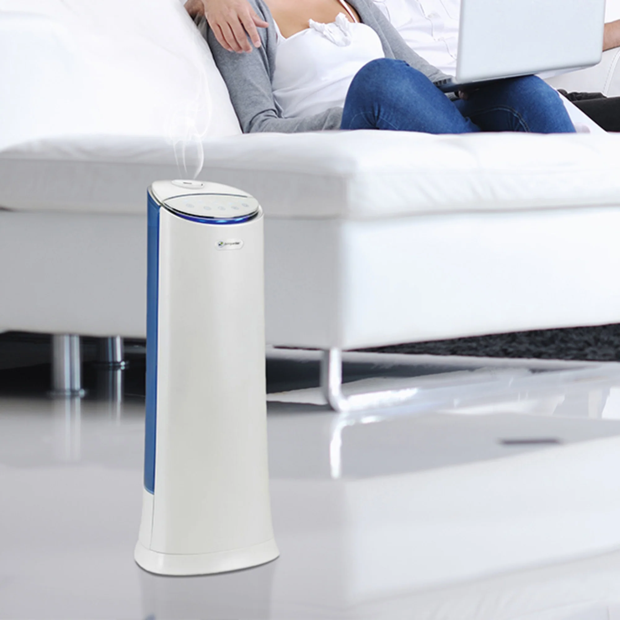 PureGuardian H3250WCA Ultrasonic Warm and Cool Mist Humidifier Tower with Aromatherapy Tray, 1.5-Gallons - Image 14