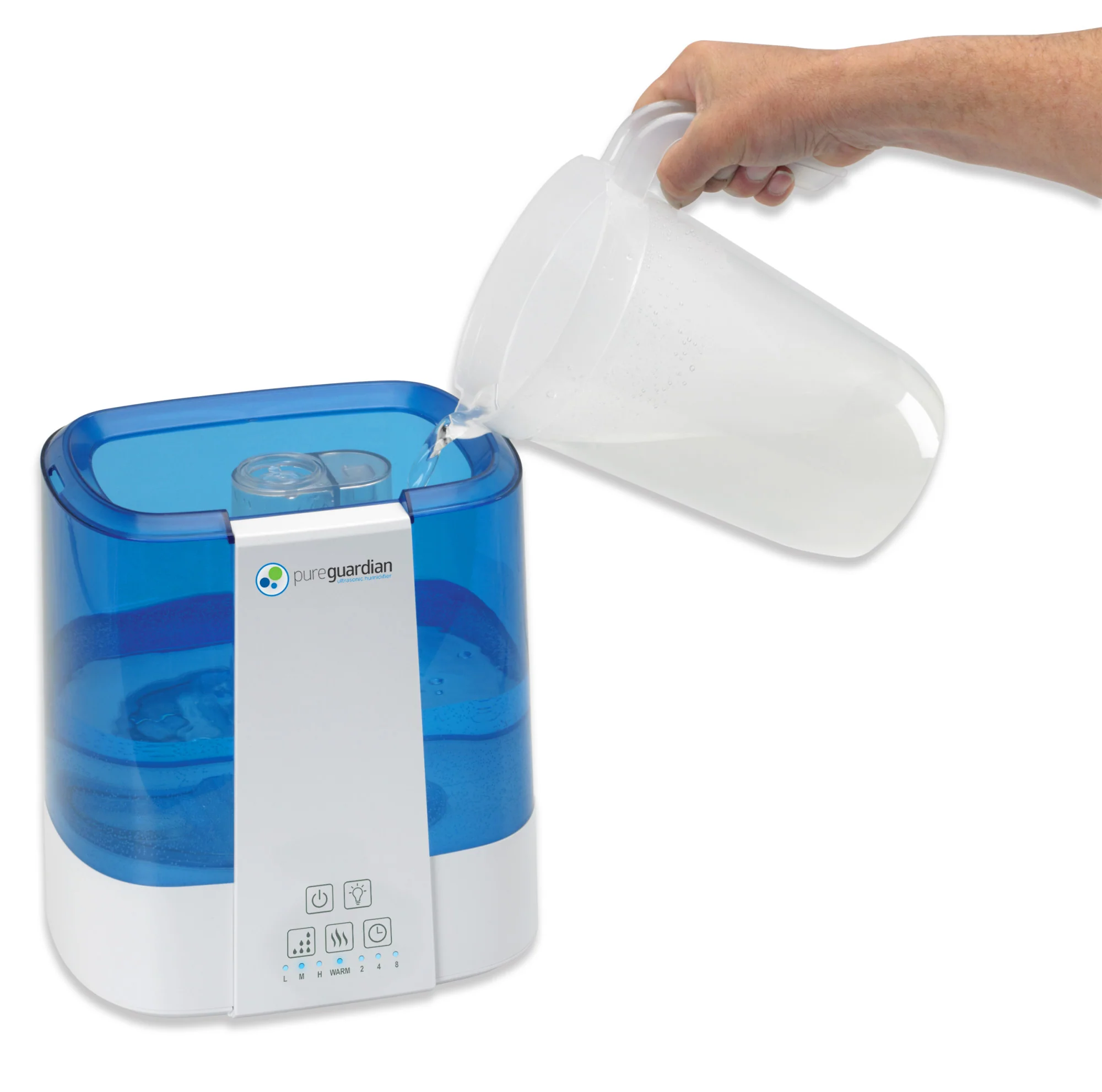 PureGuardian H5225 Top Fill Ultrasonic Cool and Warm Mist Humidifier with Aromatherapy Tray, 2-Gallon - Image 11