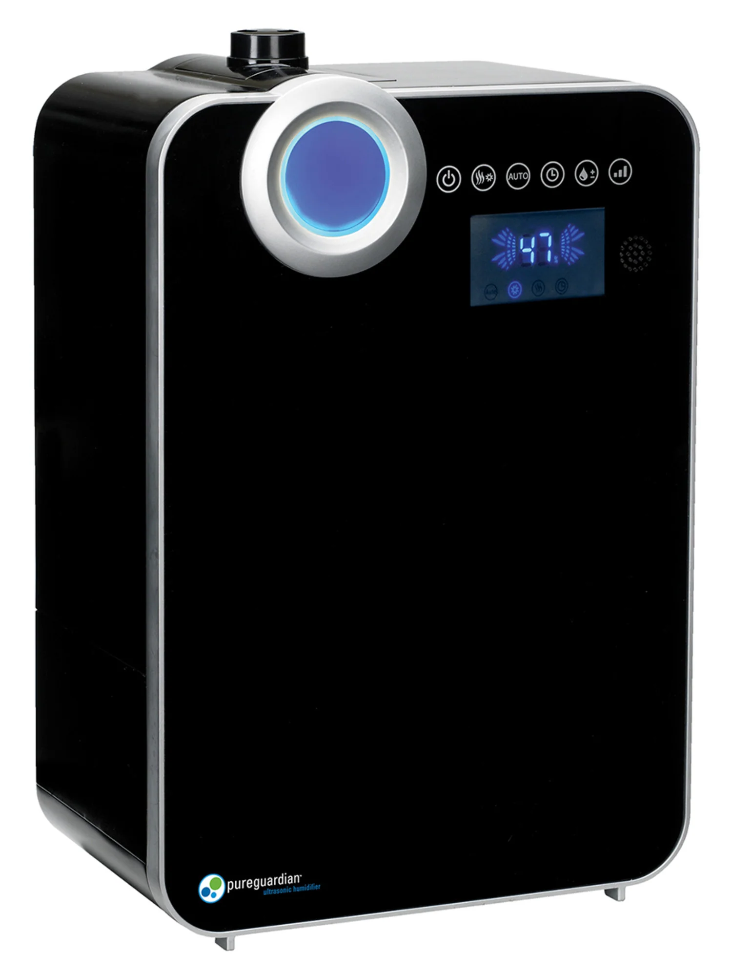 PureGuardian H8000B Elite Ultrasonic Warm Mist & Ultrasonic Cool Mist Digital Humidifier with Extendable Wand