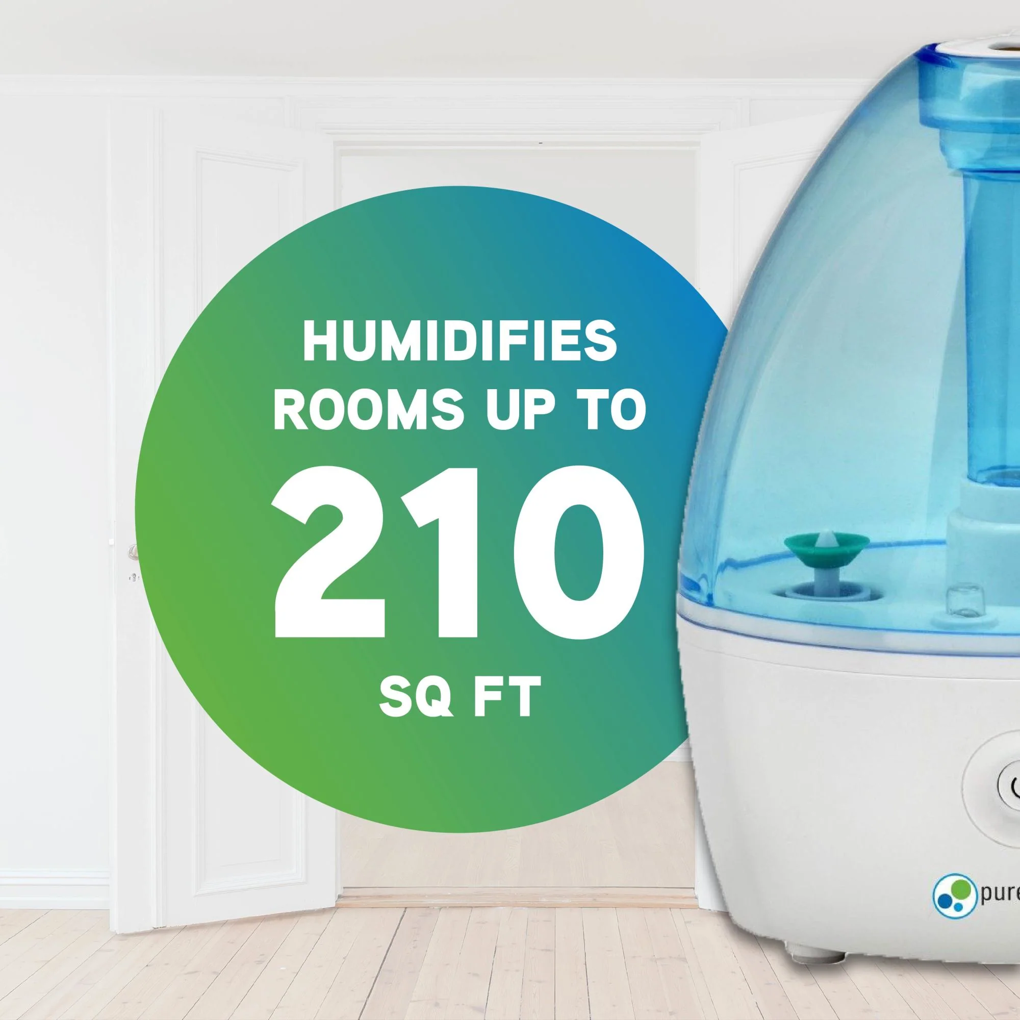 PureGuardian H910BL Nursery Ultrasonic Cool Mist Humidifier - Image 3
