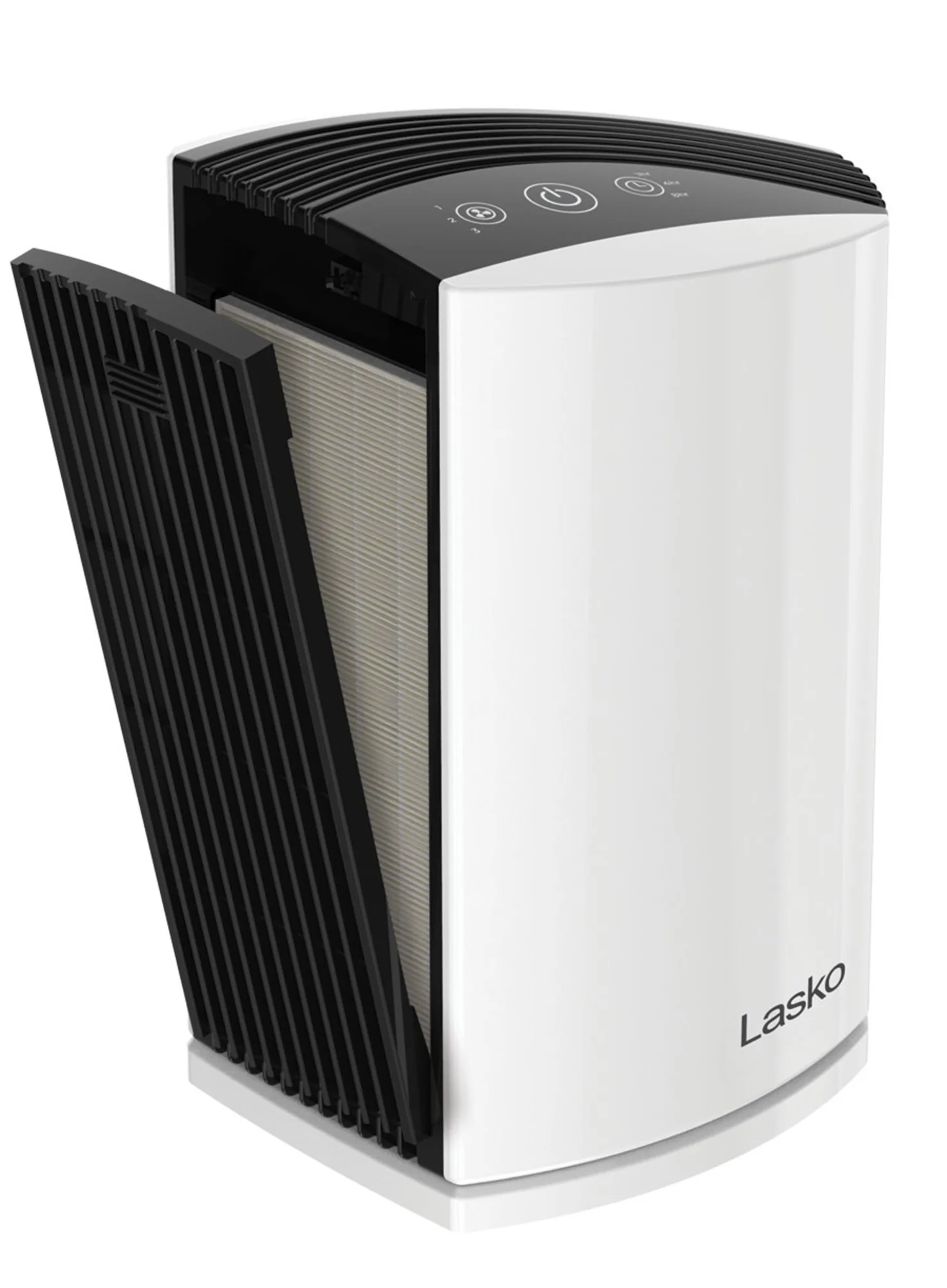 Lasko LP200 HEPA 15" Table Top Air Purifier (3-speed 2-stage filtration, white/black) - Image 12
