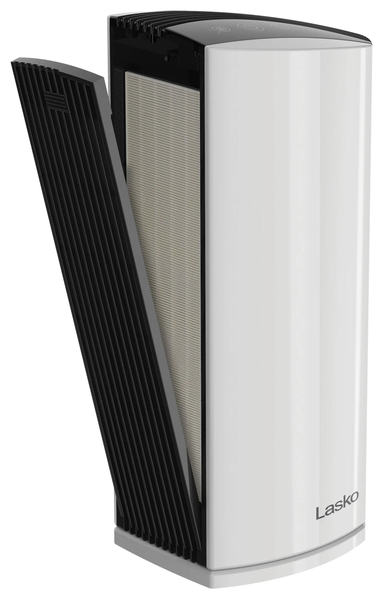 Lasko LP300 HEPA 22" Tower Air Purifier (3-speed 2-stage filtration, white/black) - Image 10