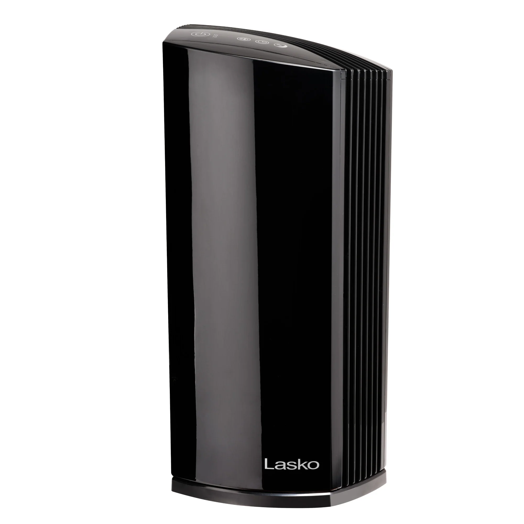 Lasko LP450 HEPA 22" Tower Air Purifier (4-speed 2-stage filtration, black)