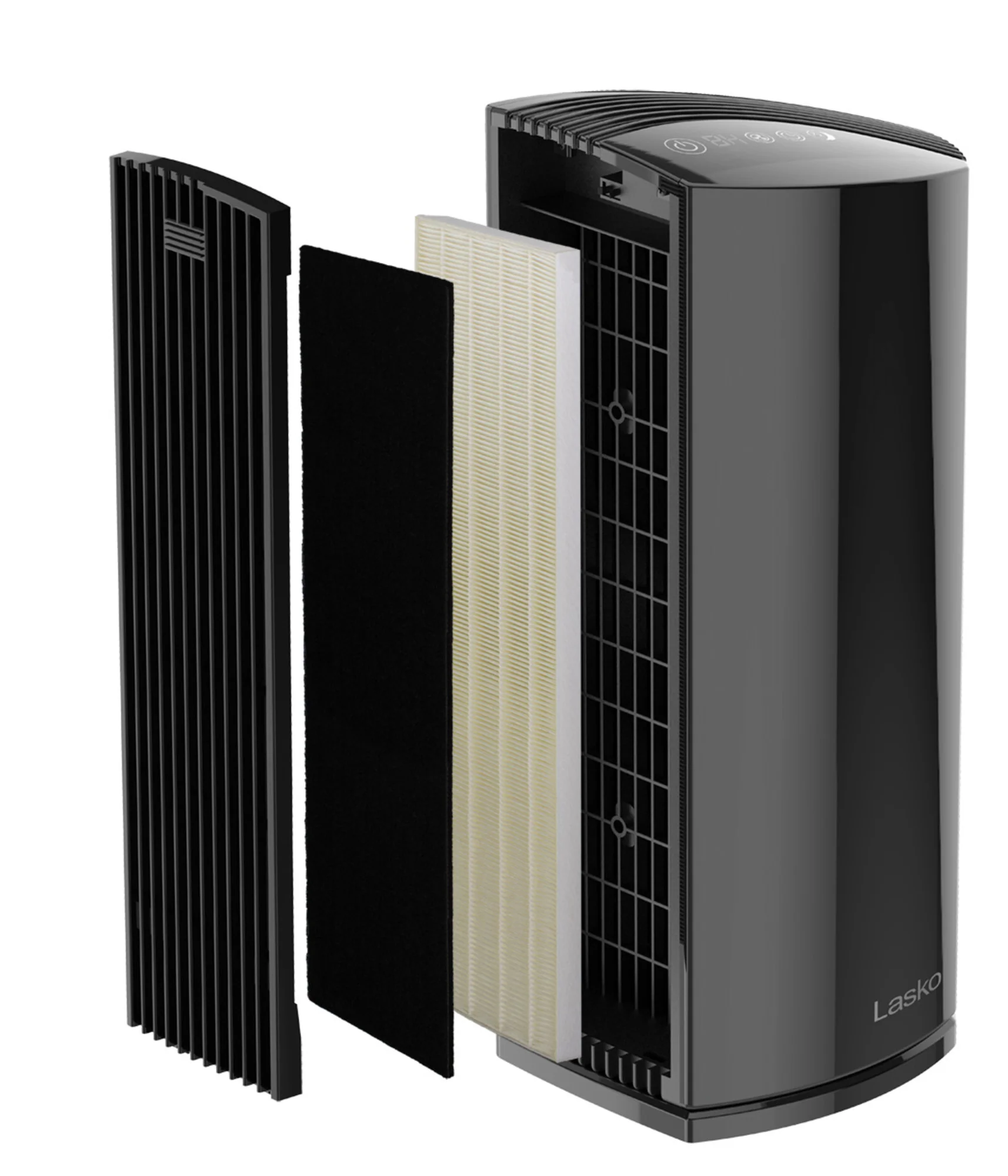 Lasko LP450 HEPA 22" Tower Air Purifier (4-speed 2-stage filtration, black) - Image 13