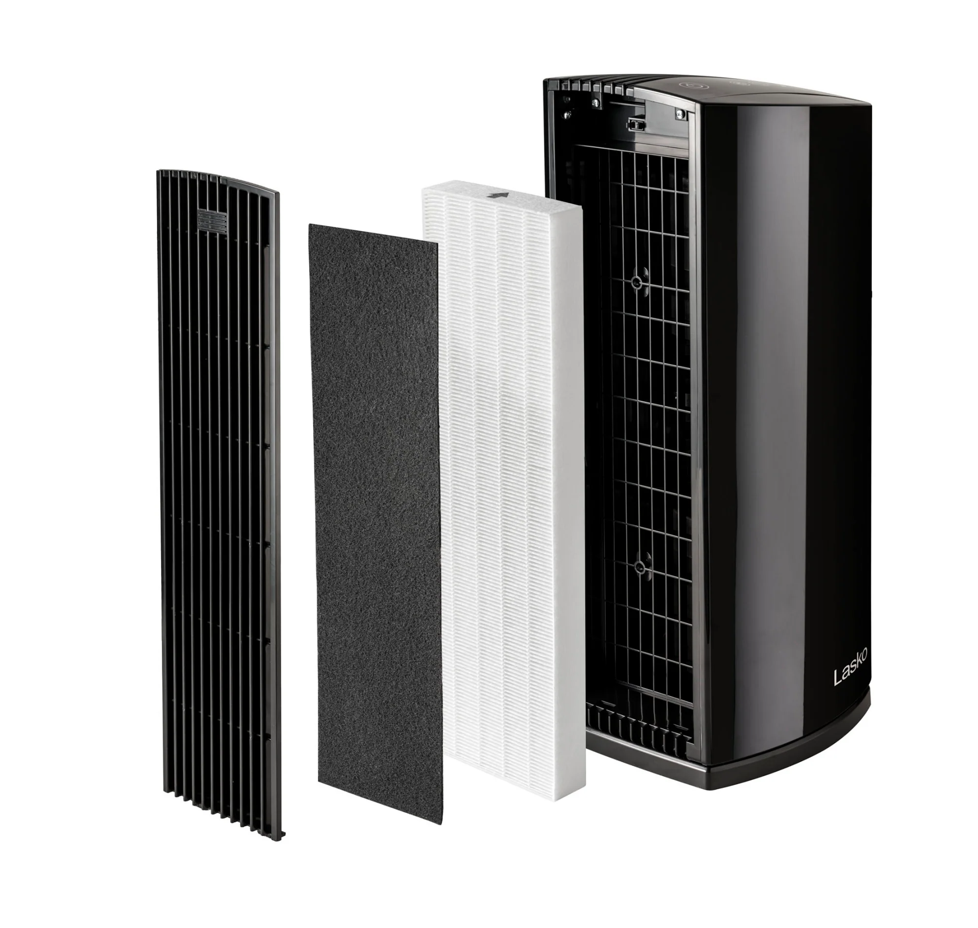 Lasko LP450 HEPA 22" Tower Air Purifier with Alexa (4-speed 2-stage filtration, black) - Image 12