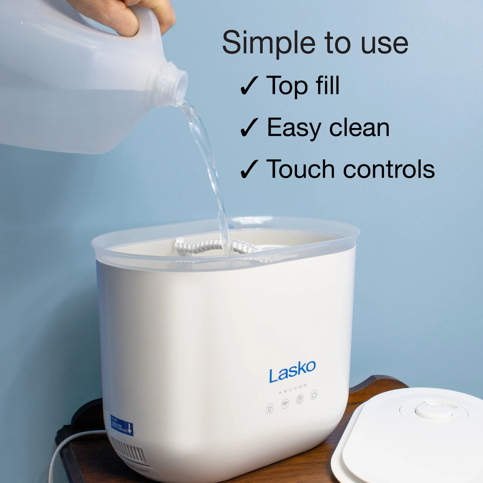 Lasko UH250 Top Fill Ultrasonic Cool Mist Humidifier - Image 3