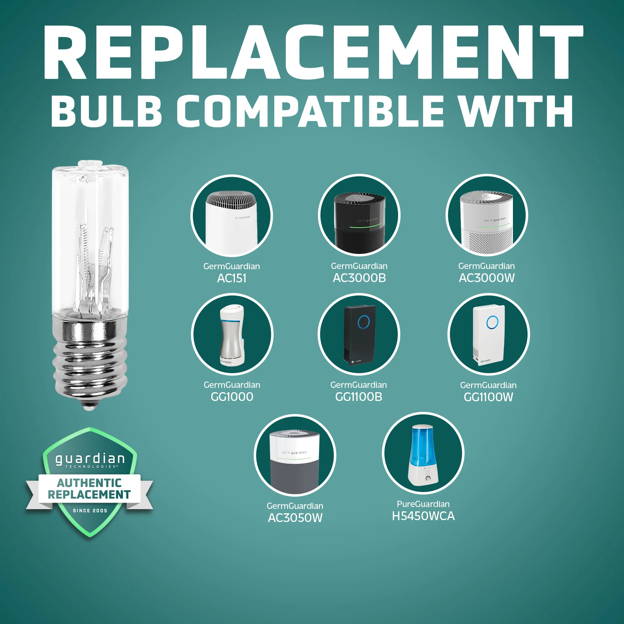 GermGuardian LB1000 UV-C GENUINE Replacement Bulb for GG1000/1100 Air Sanitizers - Image 3