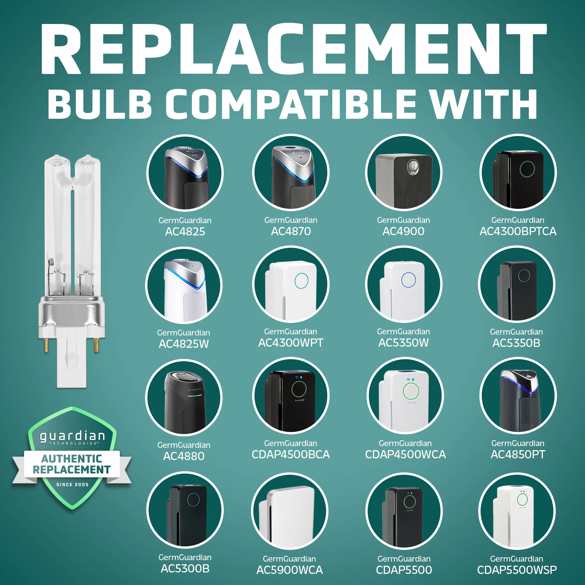 GermGuardian LB4000 GENUINE Replacement UV-C Bulb for Air Purifiers - Image 3