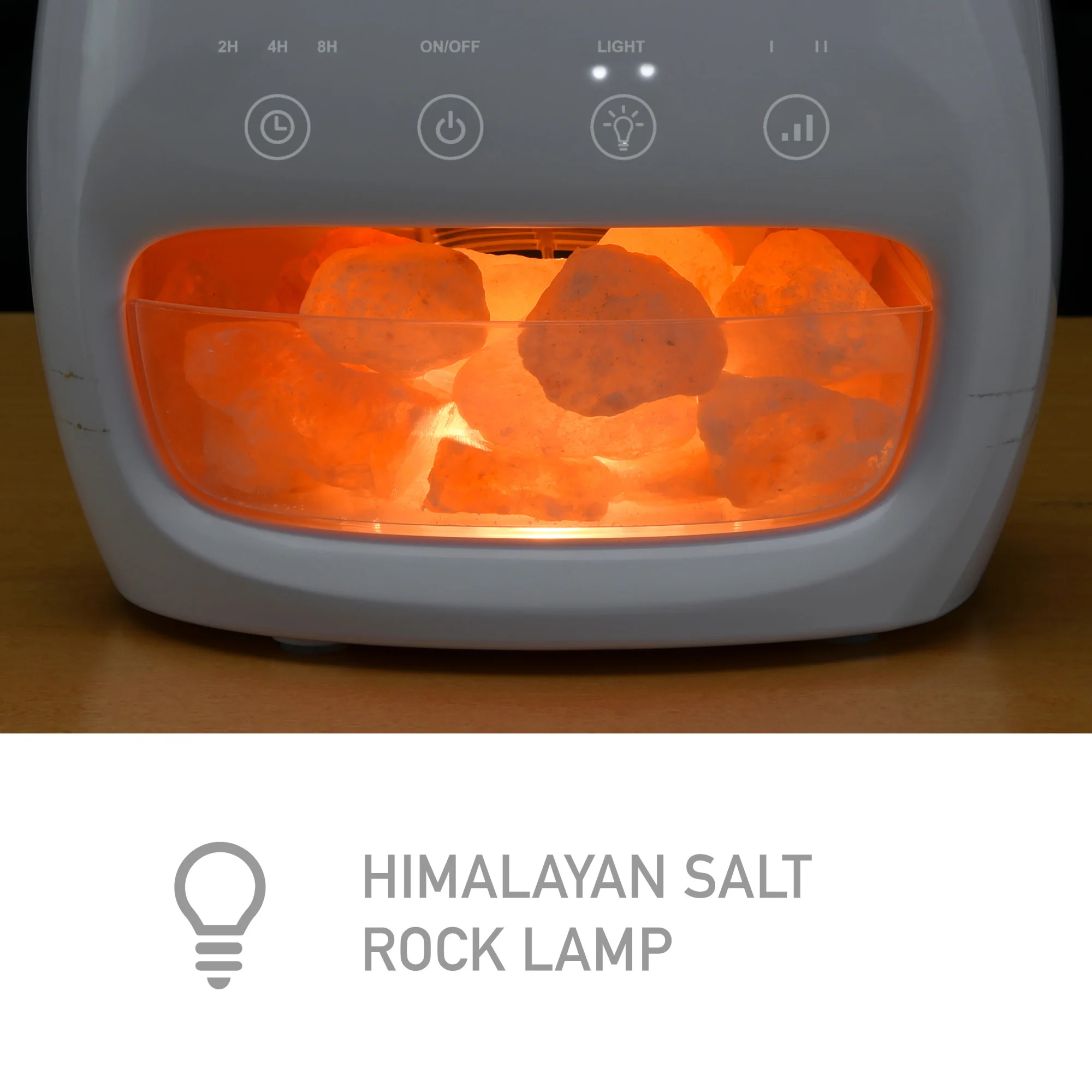 PureGuardian 3-in-1 Cool Mist Humidifier Salt Lamp with Aromatherapy Tray - Image 4