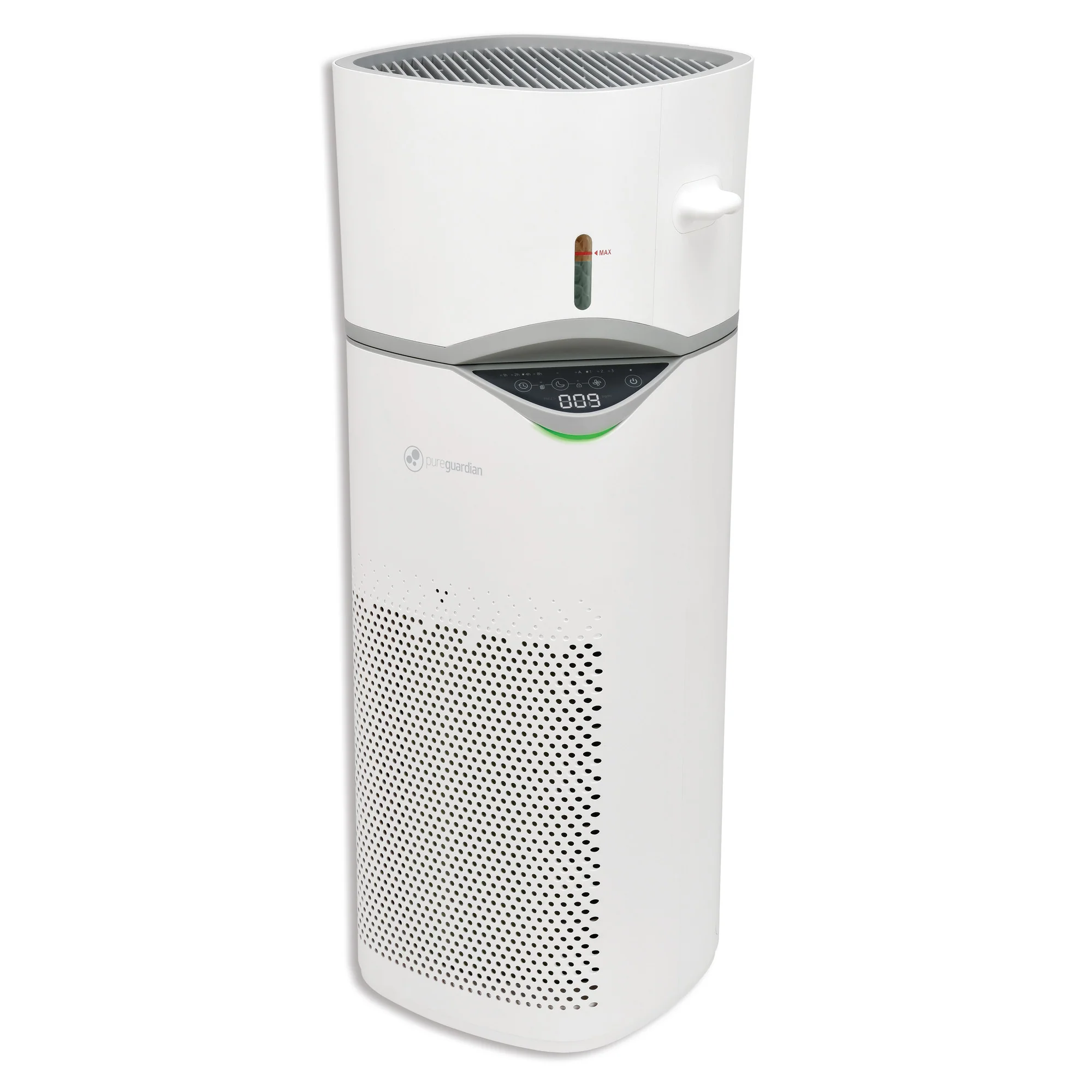 PureGuardian APH406 HEPA PURE™ 30" Console Air Purifier & 0.8 gallon Humidifier (360° 3-speed 3-stage filtration, white) - Image 11