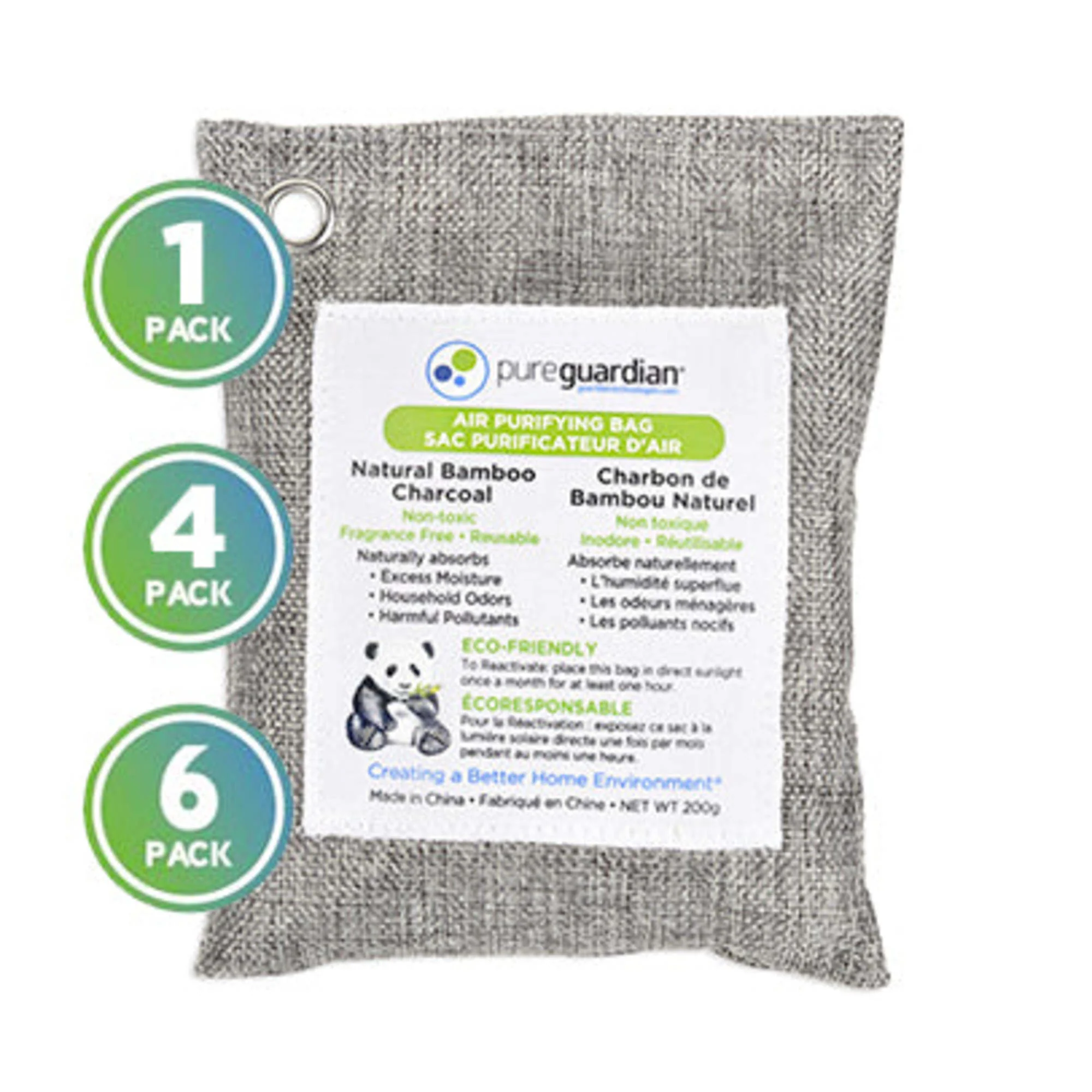 PureGuardian CB200 Bamboo Charcoal 200g Air Purifying Bag - Image 7