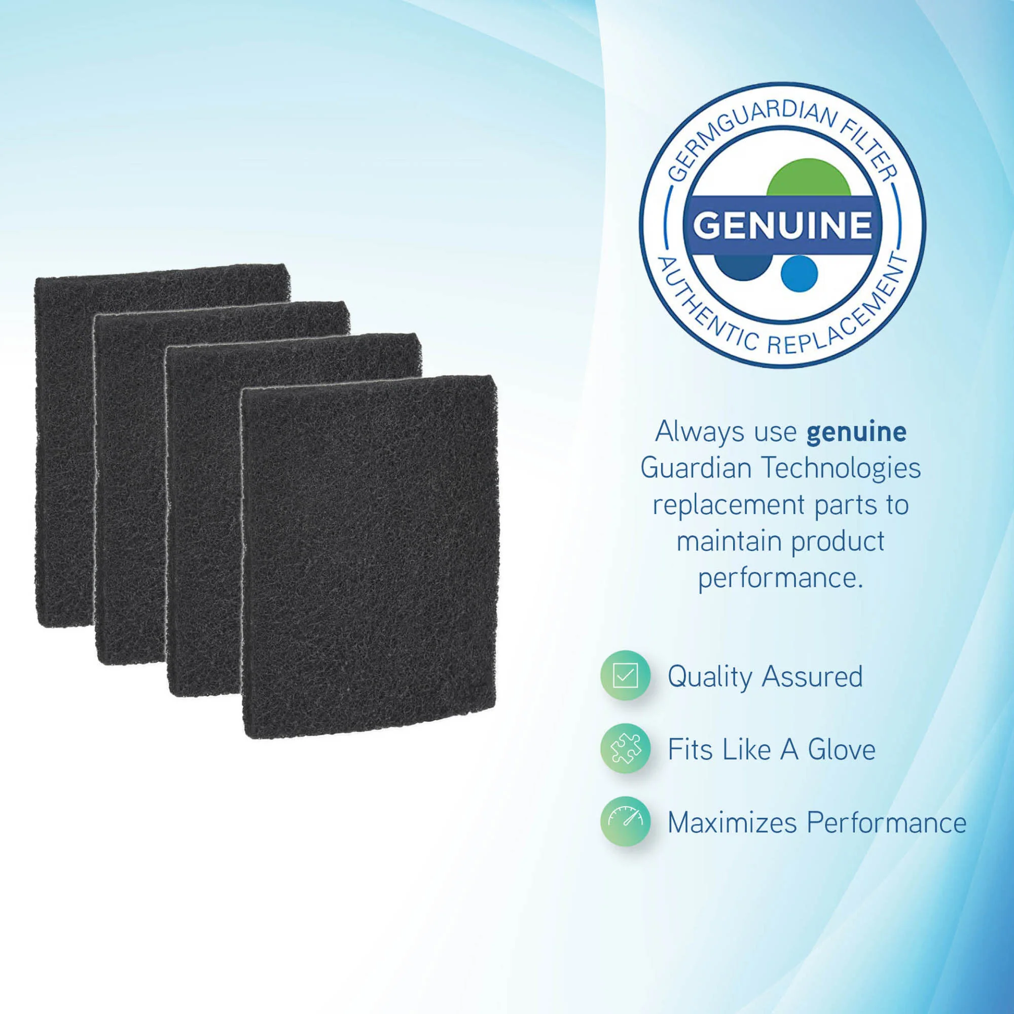PureGuardian FLT200 Genuine Allergen Filter Replacements: 4 pack - Image 3