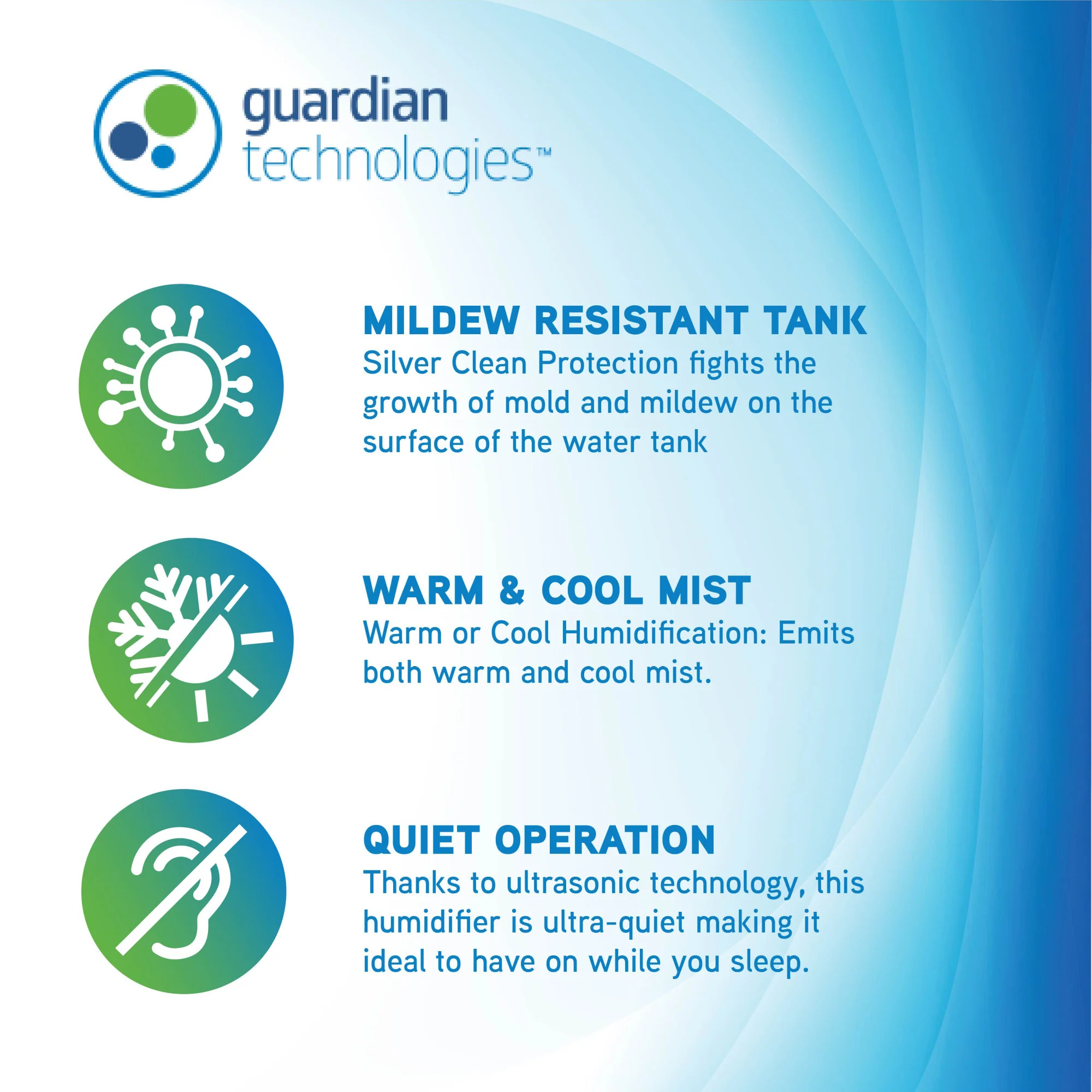 PureGuardian H7550 Elite Ultrasonic Warm Mist & Ultrasonic Cool Mist Humidifier - Image 3