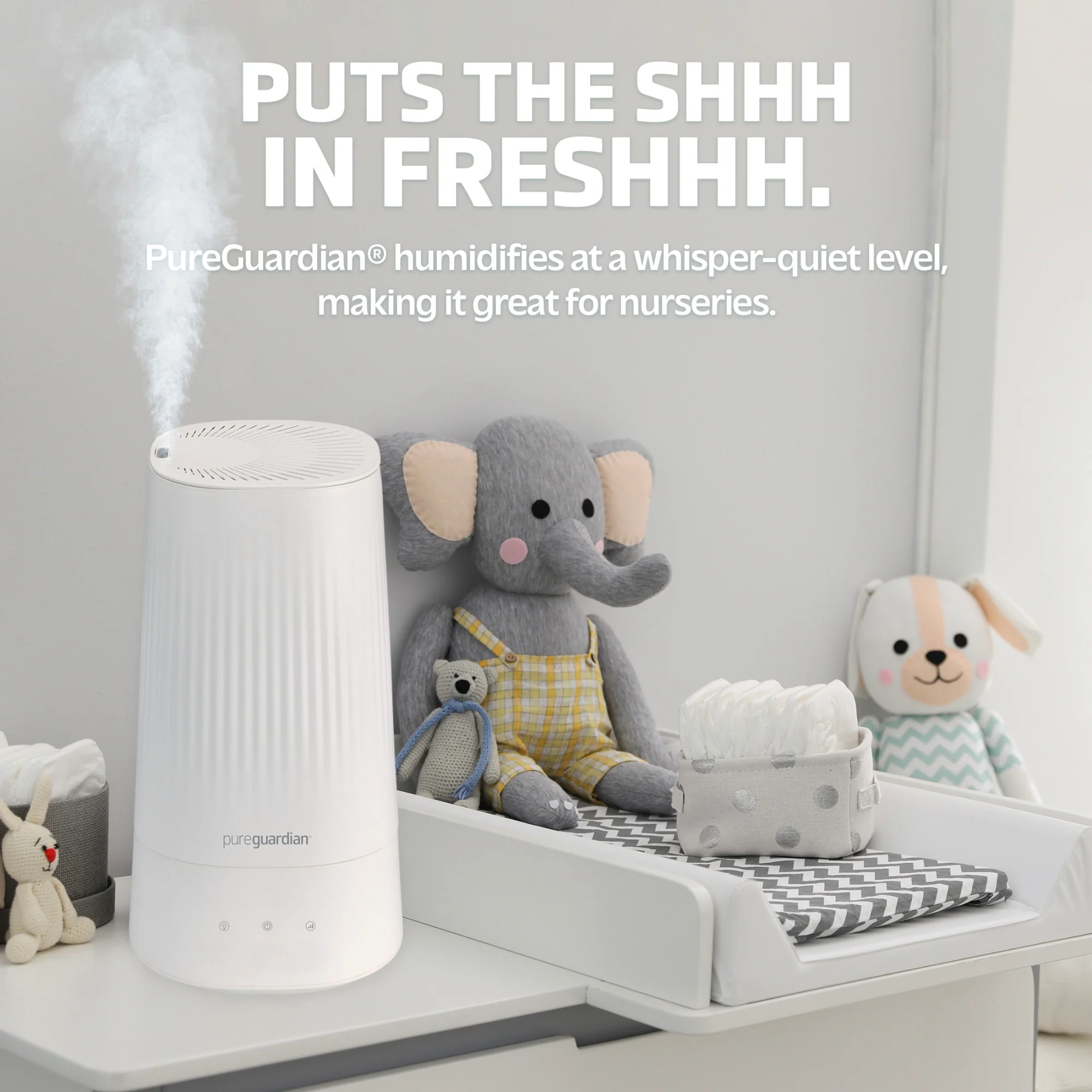 PureGuardian H980W 70-Hour Ultrasonic Cool Mist Humidifier, 1-Gallon - Image 5