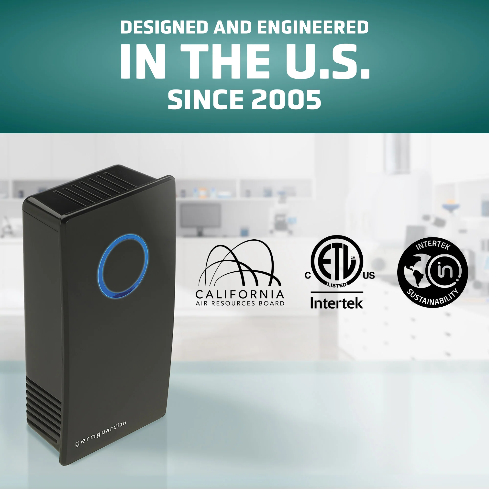 GermGuardian GG1100 Elite Pluggable UV-C Air Sanitizer, Odor Reduction (black) - Image 4